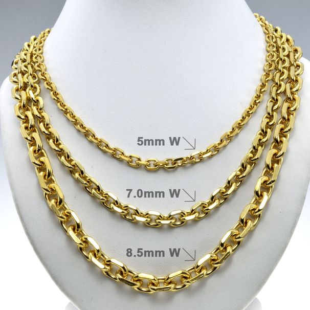Men Jewelry 5mm 7mm 8.5mm Band Width Chain Necklace_ipsvogv.com