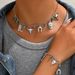 Minimalist Element Women's Necklace Bracelet Set with Personalized Bull Head and Horseshoe Pendant Design Multi Layer_ipsvogv.com