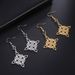 1 Pair Vintage Style Witch Knot Color Block Plating Hollow Out Stainless Steel Drop Earrings_ipsvogv.com