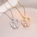 Necklace women's Korean-style ins light luxury heart zircon photo printed pendant fashionable all-match clavicle chain niche love necklace_ipsvogv.com
