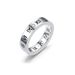 High Fashion Titanium Steel Lovers Women Roman Numerals Set With Zircon Ring For Men Korean Popular Jewelry_ipsvogv.com