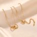 Double Ring Love Titanium Steel Necklace For Women, Light Luxury, Niche Design, Exquisite Necklace, Ins Cool Style_ipsvogv.com