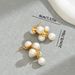 French grape skewers, pearl metal earri, female niche, unique personality, fashionable temperament, elegant and_ipsvogv.com
