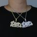 Men's Hip Hop Necklace With Zirconia Accents And Money Bag Pendant - Stylish Silver & Gold Options (61cm Chain) Men's Hip Hop Necklace_ipsvogv.com