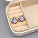 Korean version commuting versatile fashion full diamond small and exquisite geometric high-end niche design earrings_ipsvogv.com