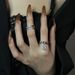 【 2642 People's Collection 】 Small Niche Design, High-end Chain, Sparkling Diamond Zircon Ring, Female Student, French_ipsvogv.com