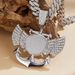 Photo Frame Wings Anchor Full Diamond Creative Design Alloy Rhinestone Cuban Chain Pendant Hip Hop Accessories_ipsvogv.com