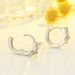 Korean Butterfly Diamond Earrings For Women Fashion Creative Inlaid Zircon Animal Ear Cuffs Silver Studs_ipsvogv.com