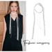 Multi-layered Layered Design Ballet Style Lace Trim Choker Sweet Versatile Scarf Ribbon Collarbone Necklace_ipsvogv.com