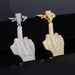 Unisex New Finger Inlaid Diamond Alloy Pendant Men's Band Punk Rap Hip Hop Cuban Necklace_ipsvogv.com