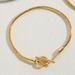 Women's Jewelry Love Cylindrical Lock Metal Texture Bracelet Female Ins Style OT Buckle Copper Color Preserving Electroplating Bracelet_ipsvogv.com