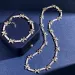 Luxurious Zircon Inlaid Full Diamonds Women's Necklace Gold And Sier Interlaced Letter X Bracelet Hugs Kisses Designer_ipsvogv.com