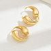 Fresh And Sweet Niche Design Geometric Metal Earrings Tai Chi Element Plain Hoop Earrings Light Luxury High End Earrings_ipsvogv.com