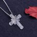 Unisex hot selling cross full diamond pendant hip hop trendsetter copper inlaid zircon necklace popular jewelry_ipsvogv.com