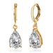 Women's Jewelry Zircon Ear Clips Teardrop Shaped Diamond Ear Clips_ipsvogv.com