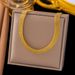 Titanium Steel Non Fading Wide Woven Metal With Women's Mesh Strap Bracelet_ipsvogv.com