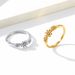 Daisy titanium steel female ring light luxury design sense fashion commuter hand jewelry_ipsvogv.com