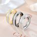Top Tide Design Sense Titanium Steel Frosted New Product Popular Fashion Couple Ring_ipsvogv.com