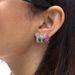 Women's Jewelry S925 Silver Needle Large Circle Zircon Earrings Ear Buckle Versatile Diamond Inlaid Multi Color Round Ear Ring Ear Buckle_ipsvogv.com