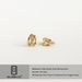 Brass With Real Gold Plating, Popular With Zircon, Personalized Half Circle, Versatile Gold Earrings_ipsvogv.com