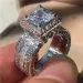 Sterg Sier Band Ring Princess Cut Wedding Rings 3ct Lab Dia fashion Jewelry For Women woman Engagement Anniversary_ipsvogv.com