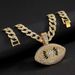 New Alloy Diamond Angel Hip Hop Personalized Creative Devil Eye Pendant Cuban Necklace_ipsvogv.com