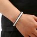 2PCS New Jewelry Simple And Fashionable Couple Men's Leather Stainless Steel Magnetic Buckle Bracelet_ipsvogv.com