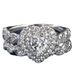 Sanjie Creative Silver Pair Love Shaped Luxury Proposal Engagement Full Diamond Ring Fried Dough Twists Lady Jewelry_ipsvogv.com