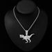 Trendy Alloy Dinosaur Skeleton Pendant, Mysterious Style Necklace, Personalized Men's And Women's Fashion Accessories,_ipsvogv.com
