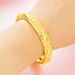 Fashionable Brass Plated Dragon And Phoenix Open Bangle, Wedding Bride Buckle, Female Gold Bracelet_ipsvogv.com