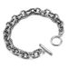 Men And Women's Jewelry Hip Hop OT Buckle Titanium Steel Double Layer Bracelet Fashion Personality Grinding Chain Retro Bracelet Punk Hollow Jewelry_ipsvogv.com