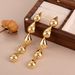 Cold Style Water Drop Tassel Earrings Splicing High End Earrings Niche Exaggerated Ins Design Simple Earrings For Women_ipsvogv.com