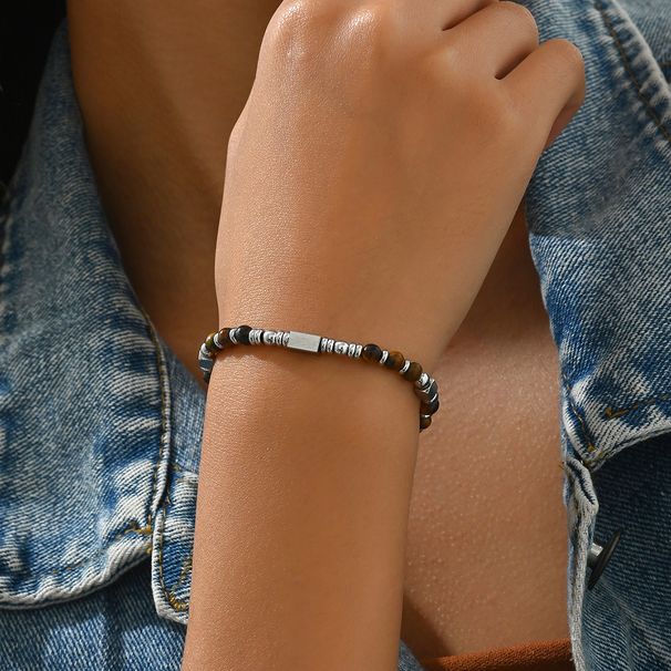 New Retro Natural Stone Niche Design Beaded Bracelet Personality High End All Match Bracelet Jewelry_ipsvogv.com