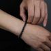 5mm Black Unisex Black & Gold Tennis Chain Bracelet - 5mm Cubic Zirconia Hip Hop Jewelry For Men & Women Tennis Chain Hip Hop Jewelry_ipsvogv.com