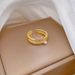 【 Real Gold 】 Shell Butterfly Full Diamond With Adjustable Opening, Simple Handmade Ring, Couple's Pair Ring_ipsvogv.com
