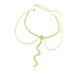 Women's sexy rhinestone beach snake shaped leg chain high end accessories diamond studded trendy body chain jewelry_ipsvogv.com