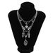 Jewelry Dark Trendy Cool Peach Heart Wings Creative Sword Shaped Pendant Halloween Necklace For Women_ipsvogv.com