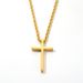 Hip-Hop Cross 304 Stainless Steel Plating Gold Plated Silver Plated Men's Pendant Necklace_ipsvogv.com