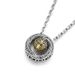 Chinese Style Pure Silver Mobius Ring Transport Bead Necklace For Men's Pendant, Trendy Brand, Versatile Accessory,_ipsvogv.com