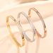 New Japanese And Korean Fashion Titanium Steel Bracelet For Women, Light Luxury With Square Diamond Buckle, Temperament_ipsvogv.com