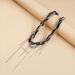 Delicate Cross Tassel Pendant Glass Rice Bead Collarbone Chain Ins Trendy Multi-layer Necklace_ipsvogv.com