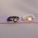 Extremely Fine Crystal Stone, Black Pointed Crystal, Personalized Bead String Ring, Cat Ring_ipsvogv.com
