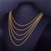 Vietnamese gold plated necklace 60cm twist chain length vacuum gold plated chain copper gold necklace_ipsvogv.com