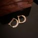 Fashion Full of Rhinestone Letter D Earrings For Women Luxury Brand Gold Color Metal Small Earrings Party Jewelry Gift_ipsvogv.com