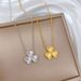 All Body 【 Titanium Steel 】 Laser Love Personality Extremely Simple Wind Furnace Real Gold Necklace Female Ins Internet 【 】_ipsvogv.com
