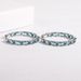 Live Broadcast One Piece Personalized Earrings Zircon Glass Sterling Silver Round Earrings_ipsvogv.com