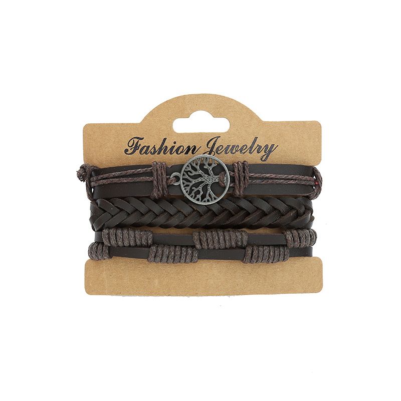 Tree Of Life Multi-layer Set DIY Creative Personality Punk Woven Bracelet_ipsvogv.com