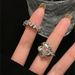 Heavy Duty Pink Diamond With Thick Thin Layering, Light Luxury, Exquisite Rose Arrangement, Full Of Diamonds, Zircon,_ipsvogv.com