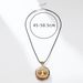 Natural Rainbow Stone Pendant for Men and Women, Hip Hop Style, Personalized Resin Wrap Design, Long Chain Necklace_ipsvogv.com
