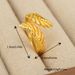Style Butterfly Flower Element Ring Fashionable Simple Suitable For Daily Wearing And Bridal Wedding Parties_ipsvogv.com